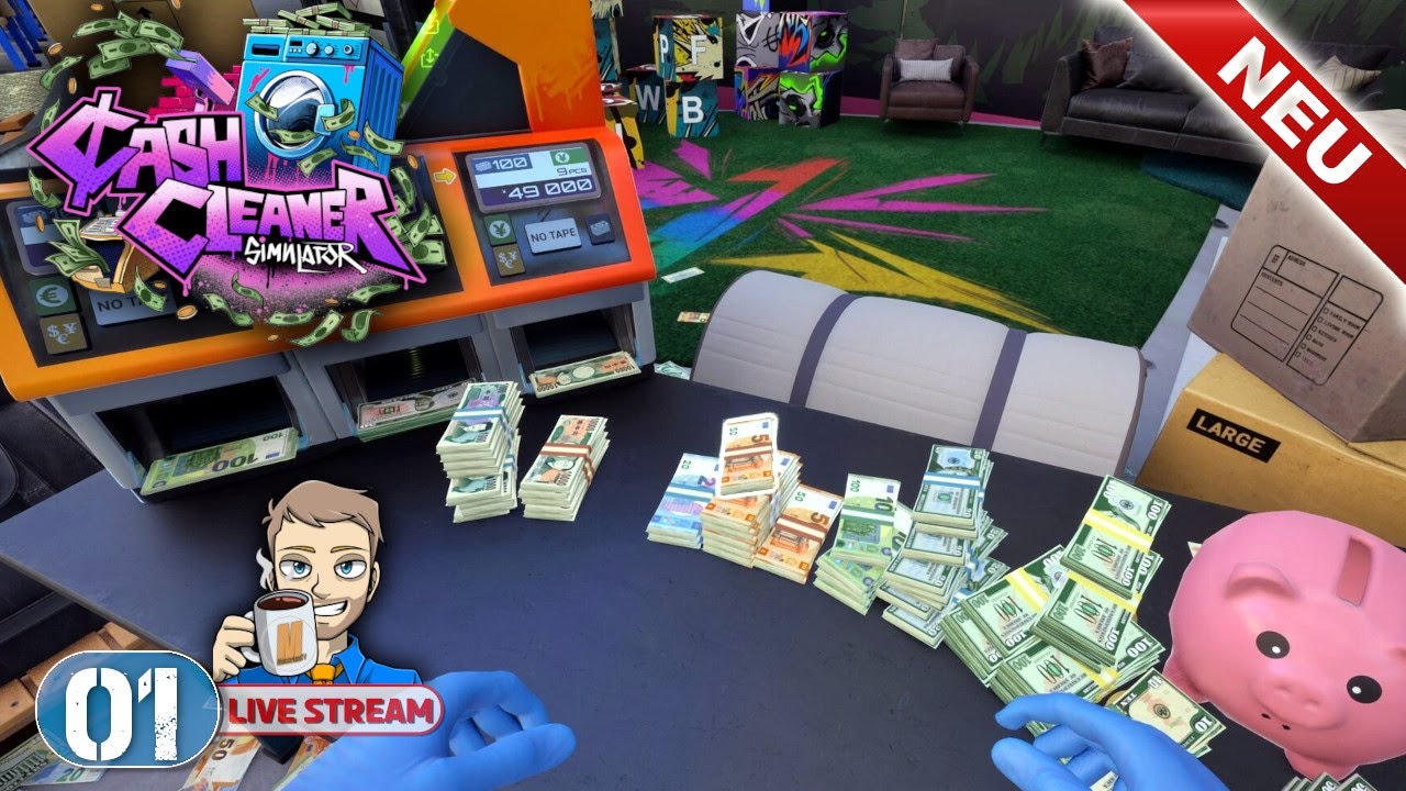 Cash Cleaner Simulator 💵 #001 LIVE 🔴 Geldwäsche | deutsch | 2025