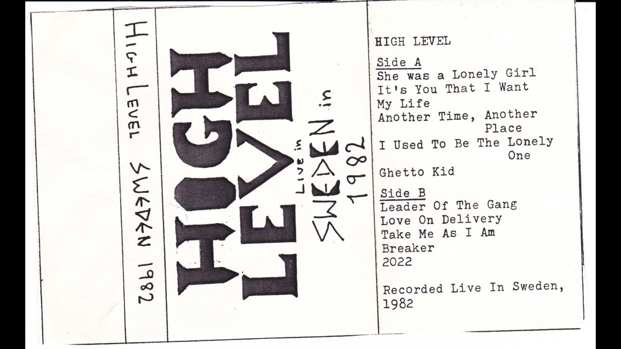 High Level (Swe) Live in Sweden. 1982 (Rare NWOBHM-Style from Sweden ! 2024 Re-Rip/Master, OG TAPE )