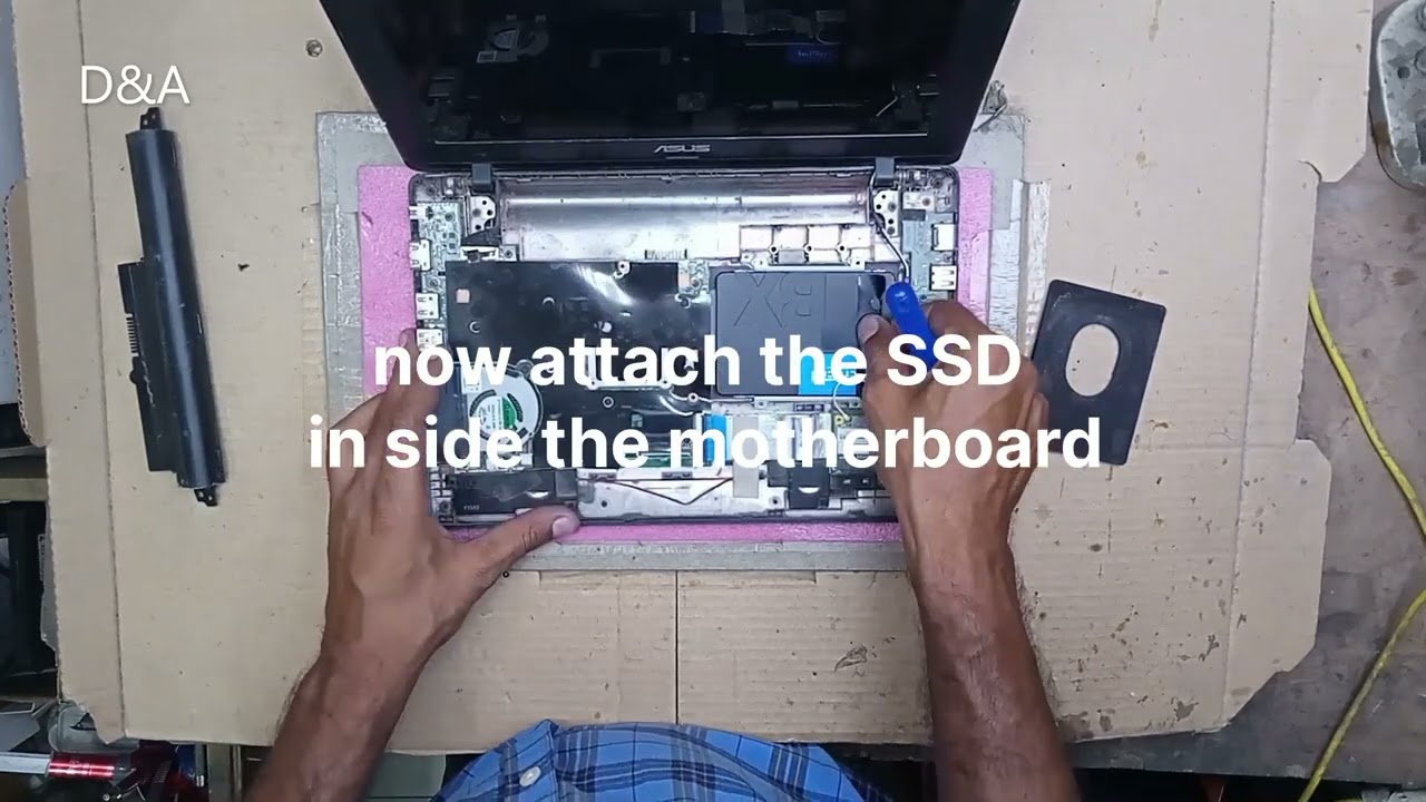Asus X200M SSD install ( HINDI + ENGLISH SUBTITLES )