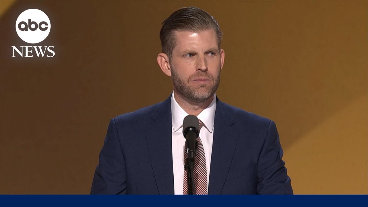 FULL SPEECH: 'We no longer trust our elections': Eric Trump slams father's critics
