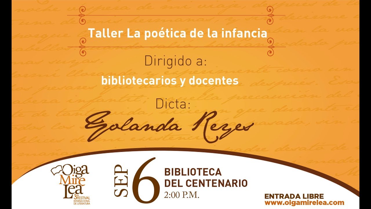 TALLER LA POÉTICA DE LA INFANCIA