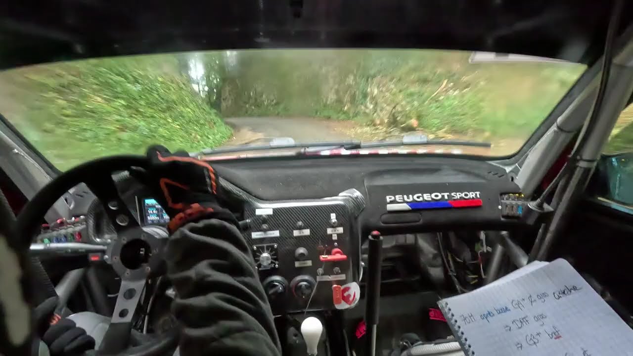 Rallye du Valdahonnais 2025 embarqué ES 3 Le Chateau de Cicon P A  Marin Forge & J  Tomassi 106 A6