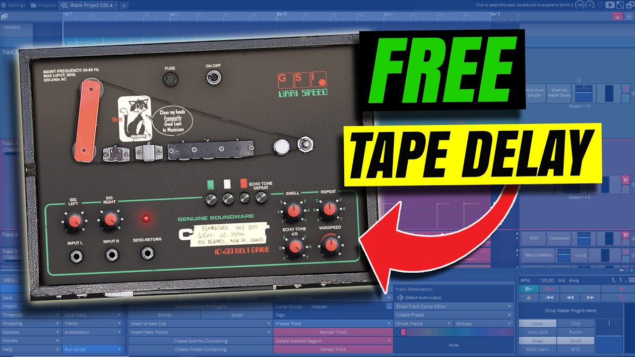 GSI Varispeed Copicat IC400 👉 Free Tape Delay Plugin