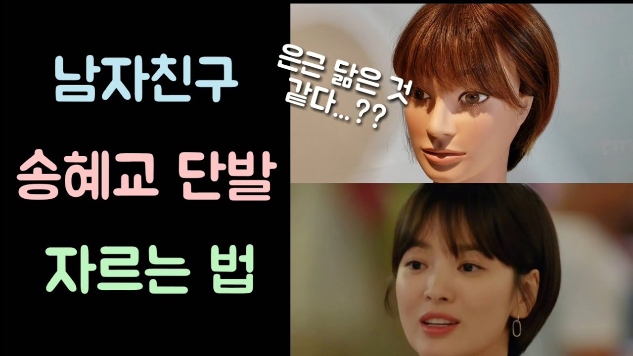 [드라마 남자친구 송혜교 단발머리 자르는법!] 궁금하지~? 일단 드루와~~😆