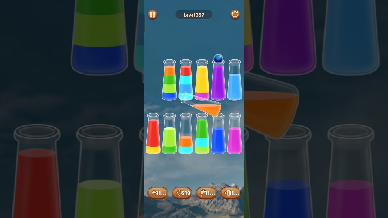 Color Water Sort Woody Puzzle Level 397