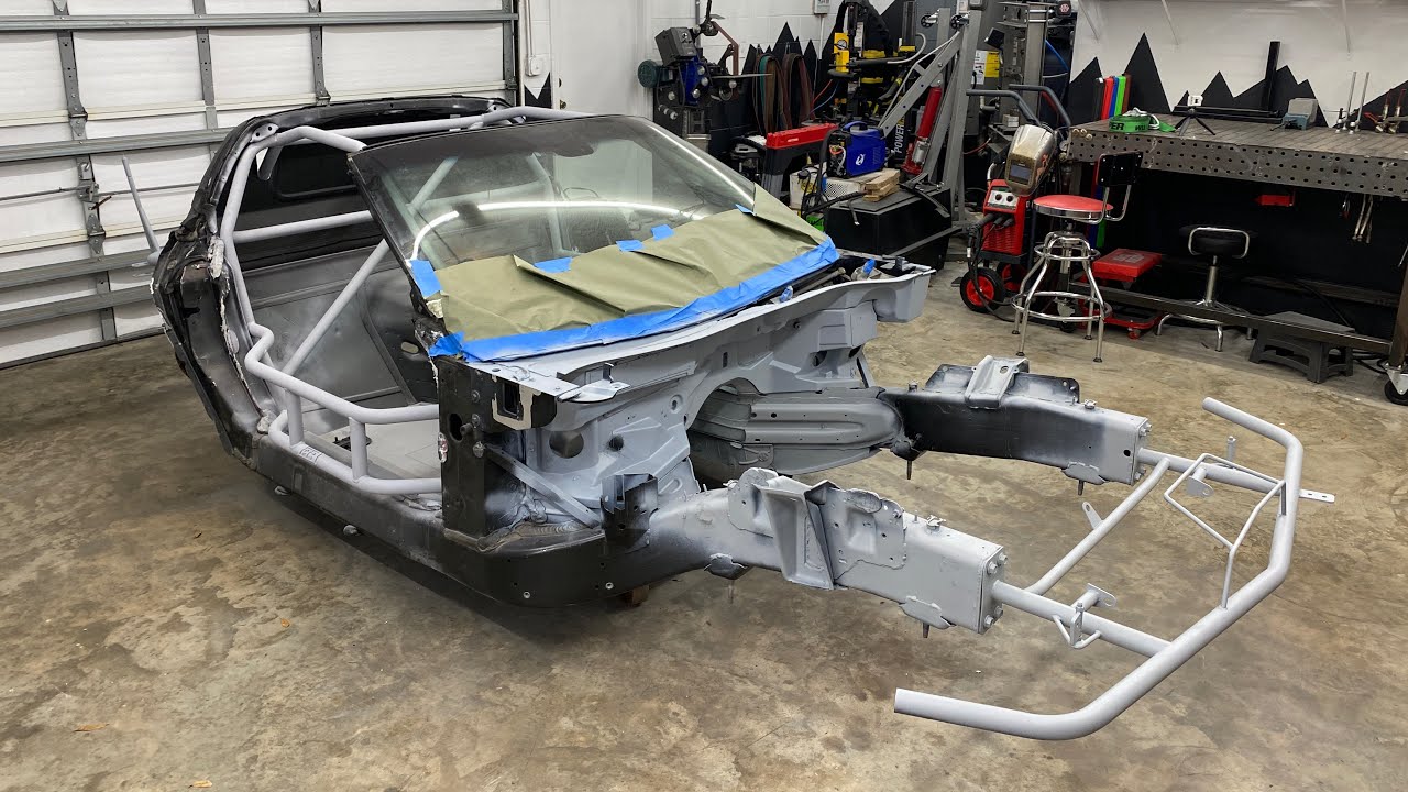 Taking a C6 Corvette from bare carcass to full tube'd race car.