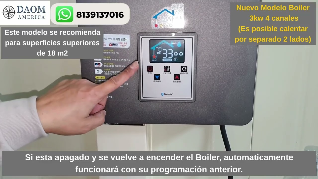 DAOM BOILER ELECTRICO 🔧🔥| MANUAL DE INSTRUCCIONES