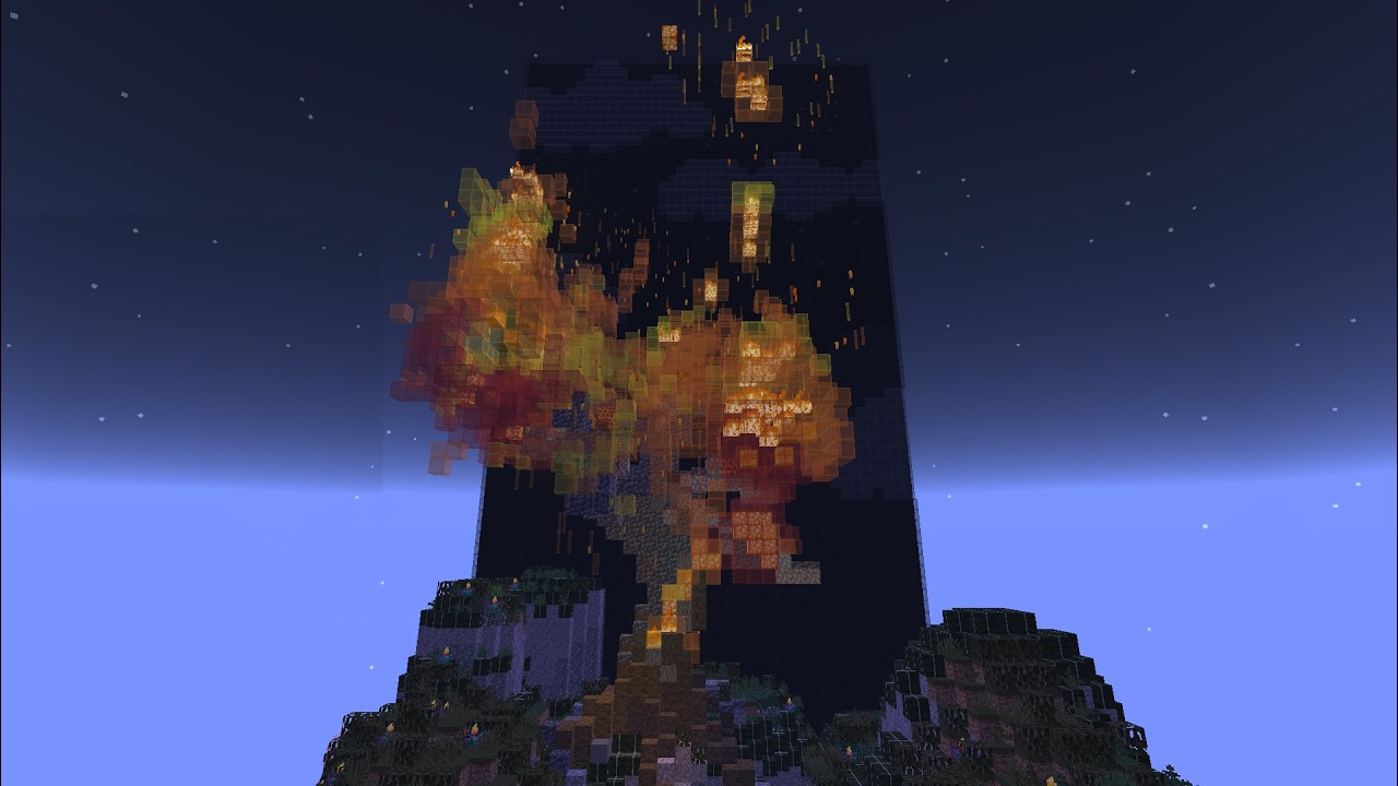 Manacube Weekly Creative Build Comp Overview, Theme Fire