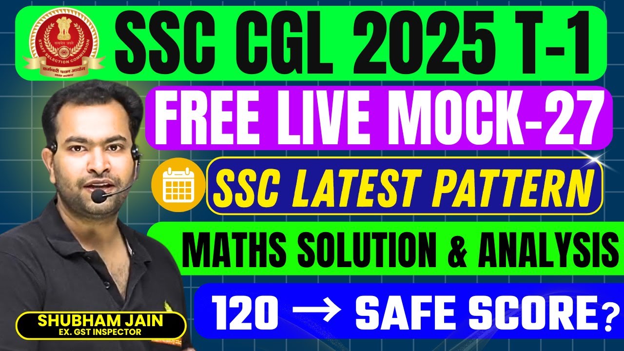 RBE SSC New pattern SSC CGL Live mock 27| Detailed analysis and Maths solution| इतनी कम cutoff?