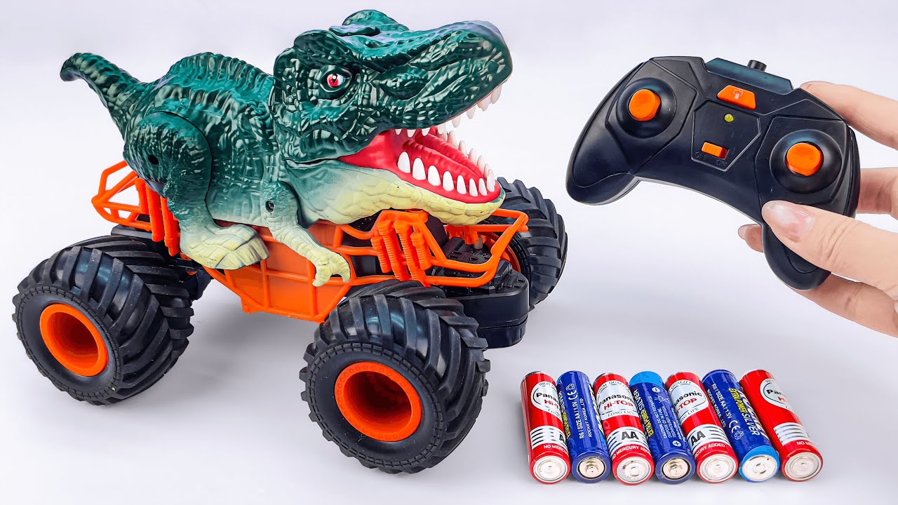 Unboxing RC Fire Truck Rescue, Smart RC Cady Wile, RRC T Rex Monster Truck Dinosaur RC