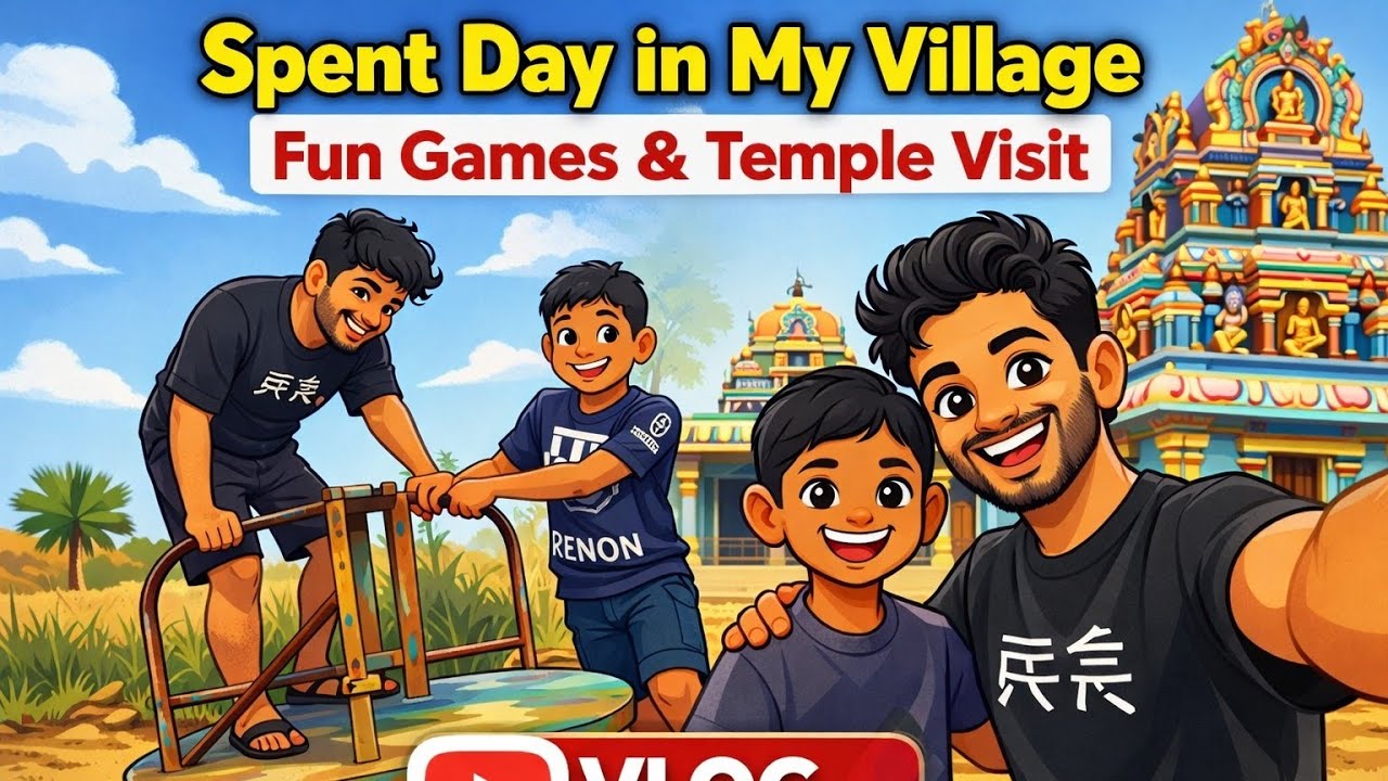 Gaw ke bache k sath ghumne gaya sath me tempal v explore Kiya #1million #1000subscriber 