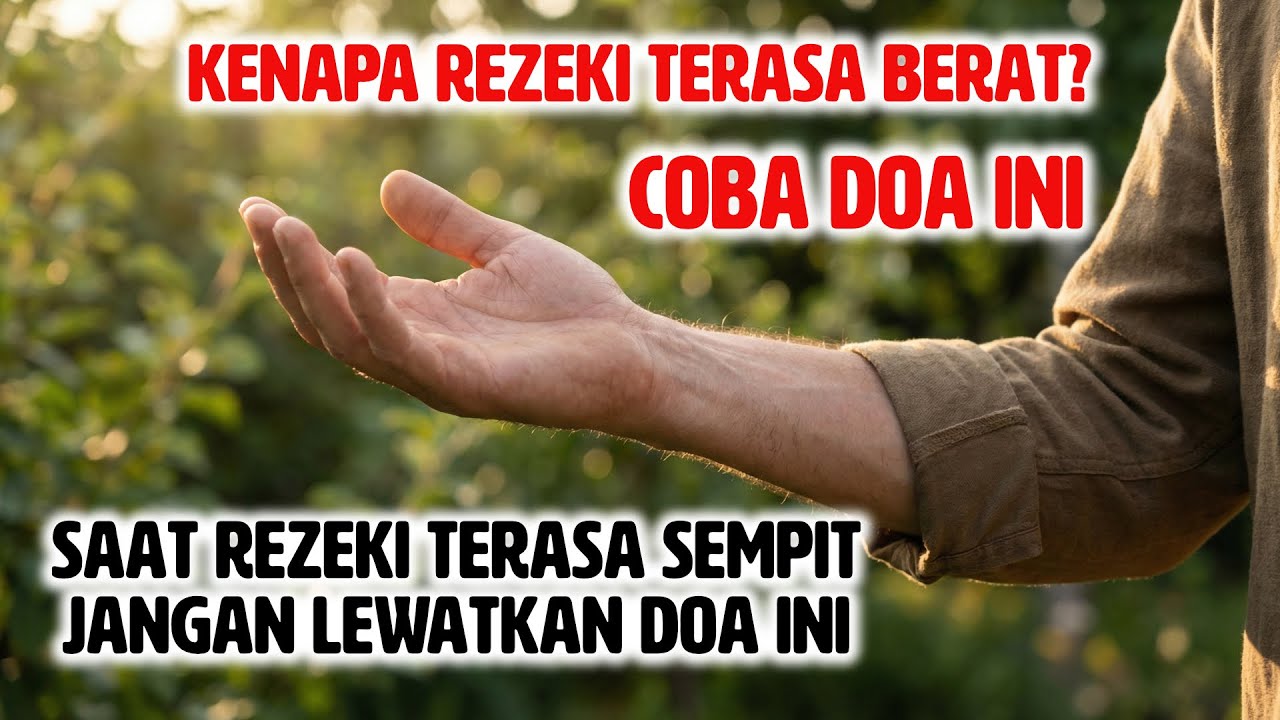 SAAT REZEKI TERASA BERAT, DENGARKAN DOA INDAH INI