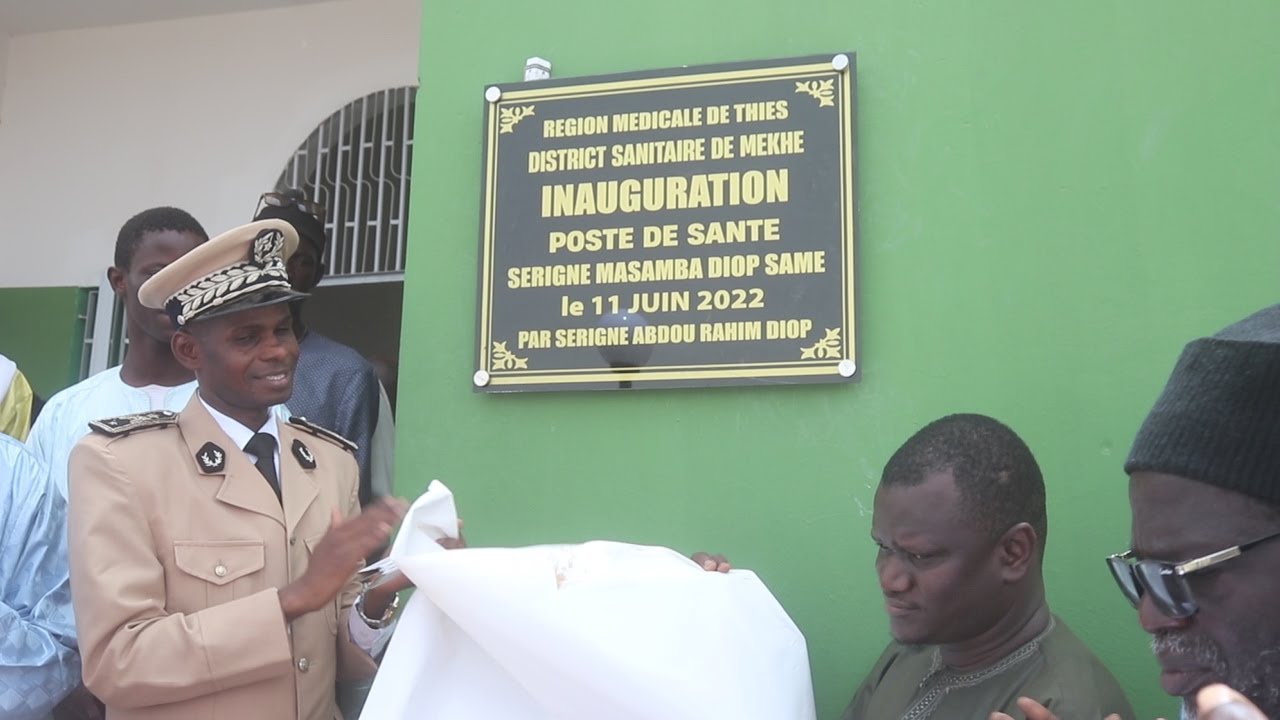 Inauguration poste de santè Serigne Massamba Diop Sham à darou sham