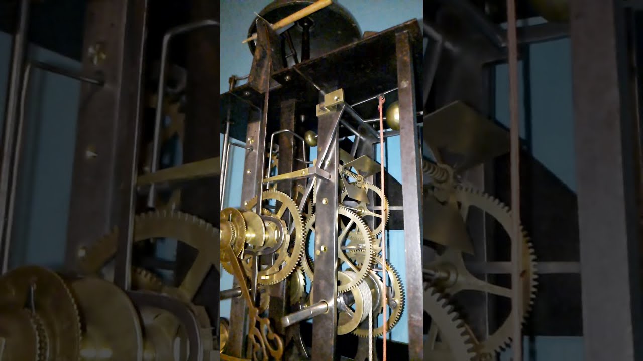 Comtoise Clock Striking In Slow-Motion