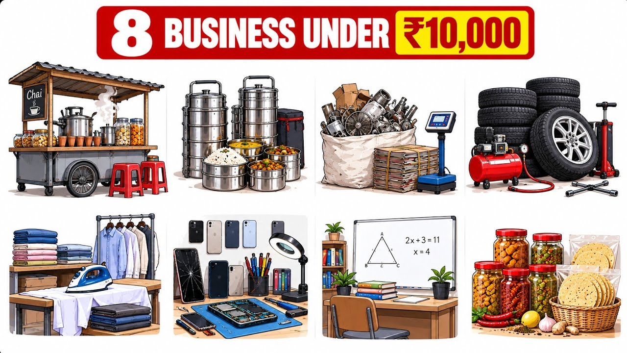Start These 8 Businesses in India with Just ₹10,000 (2026 Guide)