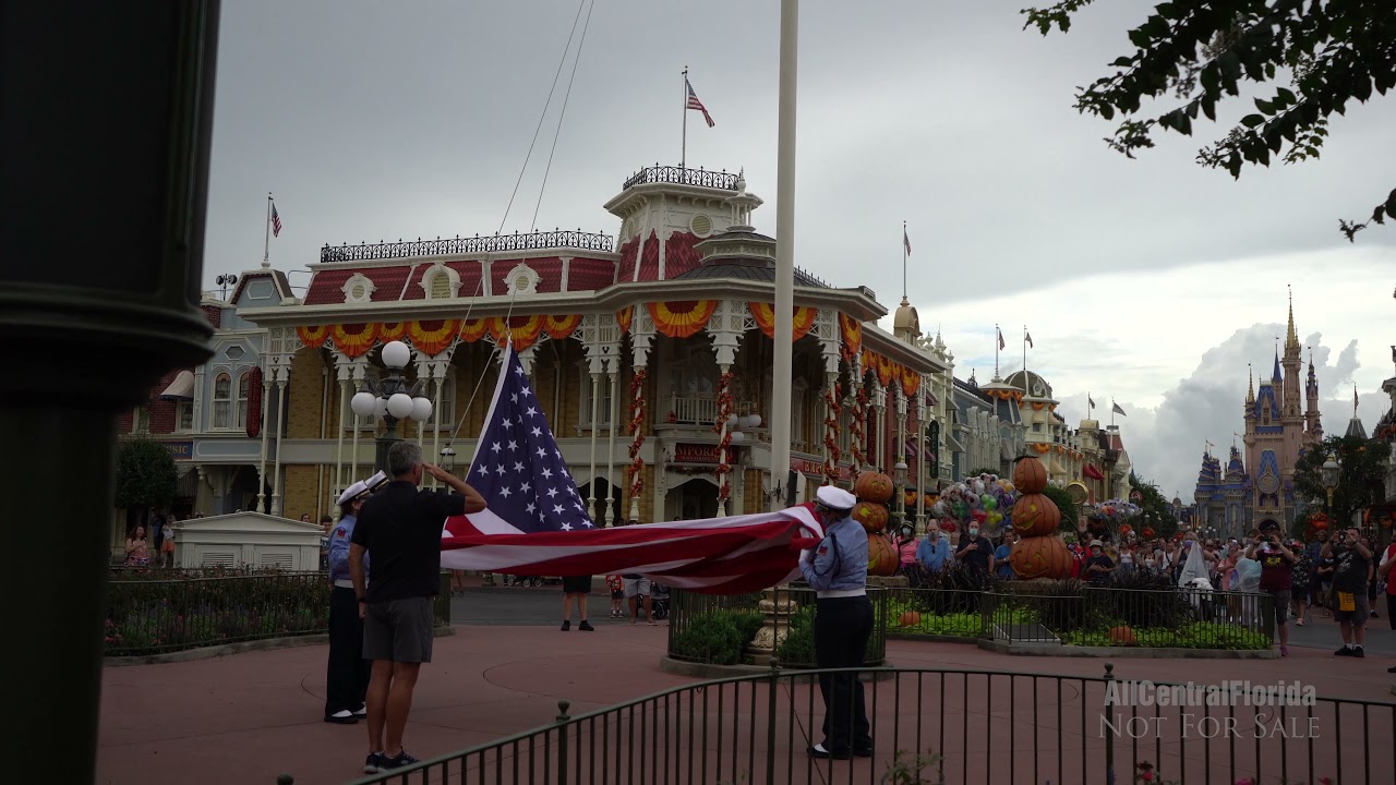 Magic Kingdom Flag Retreat Ceremony &mdash; September 9th, 2021 | Walt Disney World