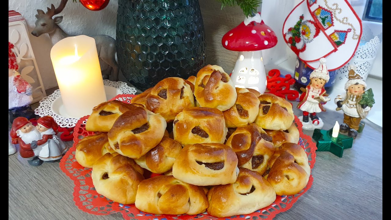 Рождественская выпечка!Плюшечки с сухофруктами!