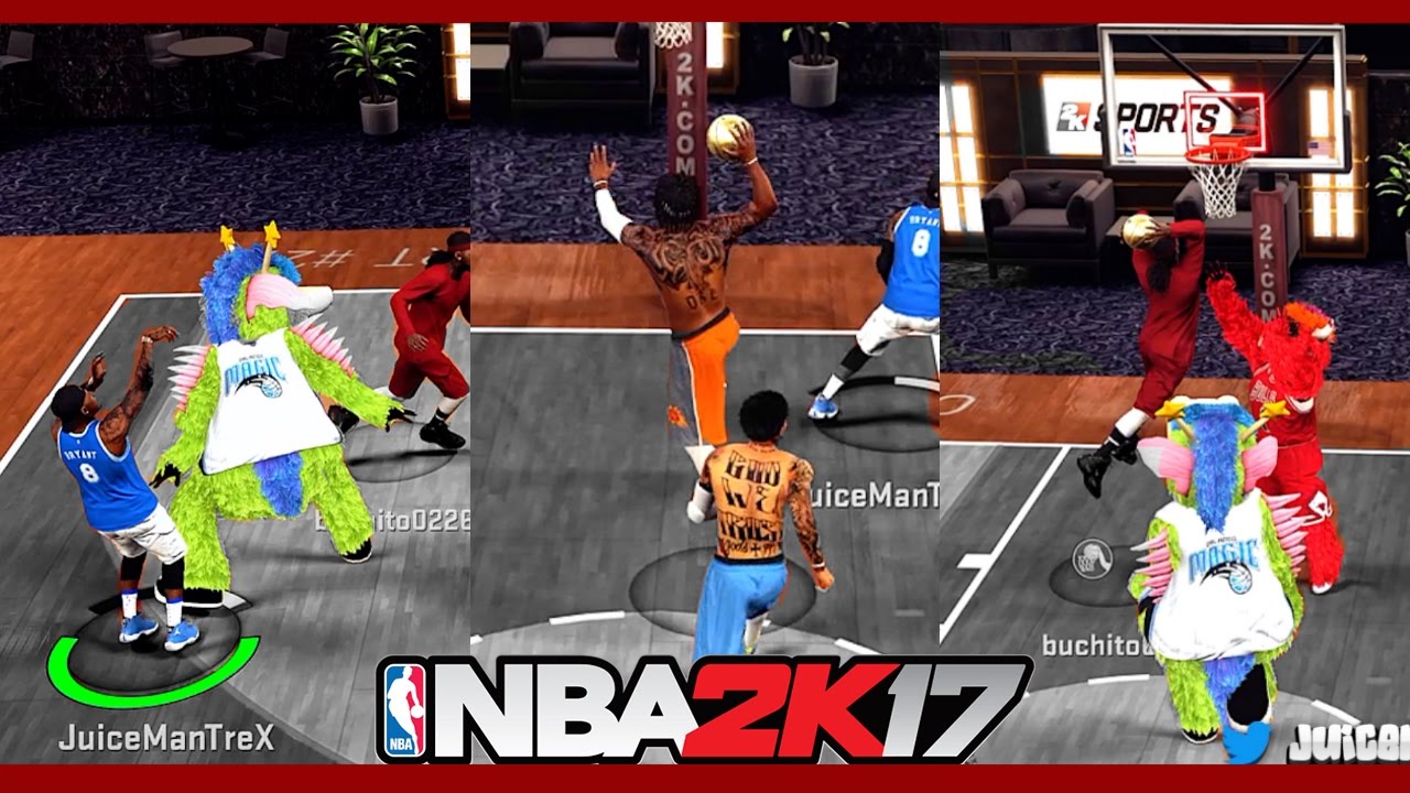 MASCOTS EXPOSED | GREEN LIGHTS EVERYWHERE: PERFECT SHOOTERS | NBA 2k17 MyPark Stage | JuiceMan