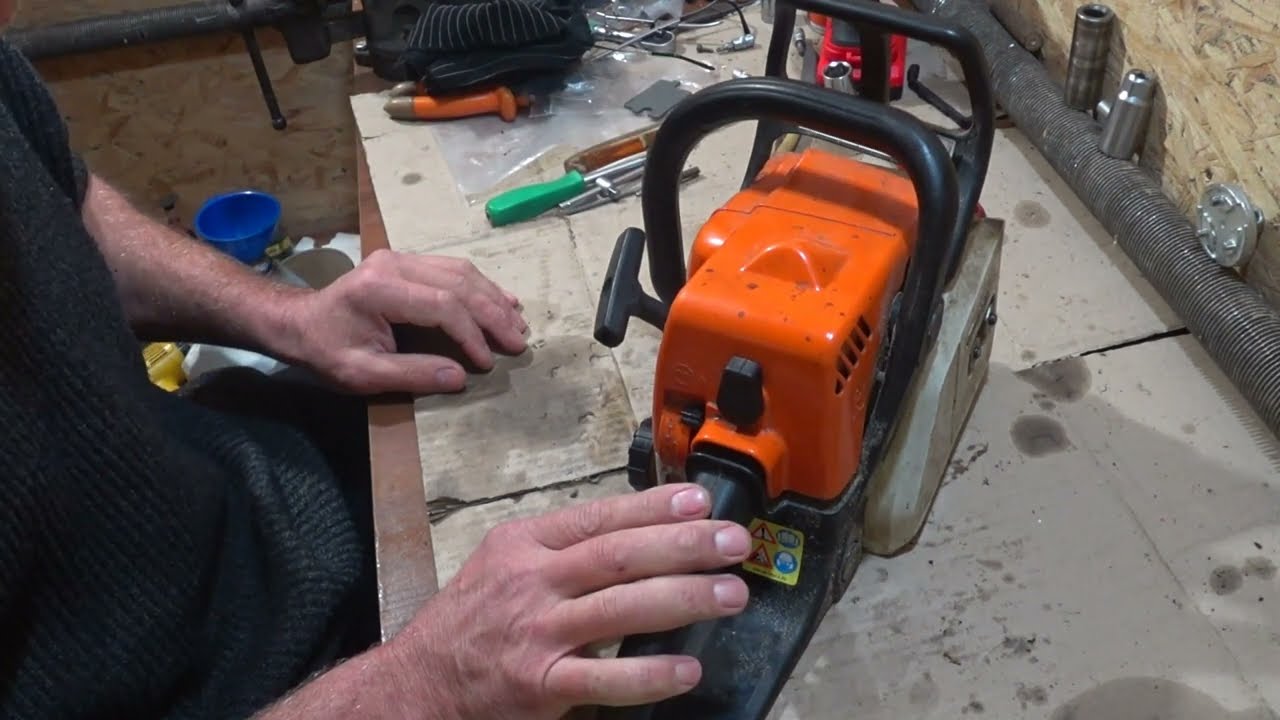 ПРОДУВКА САПУНА НА БЕНЗОПИЛІ STIHL 180