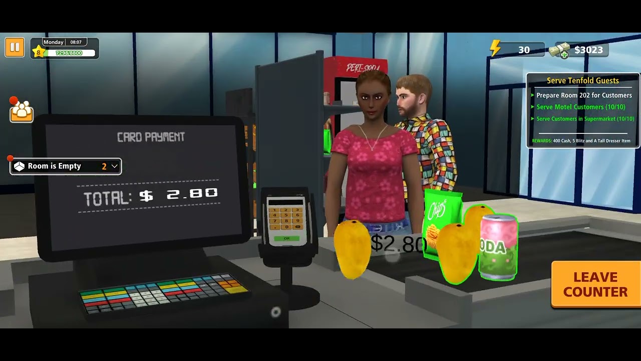 I AM PLAYING SUPER MARKET