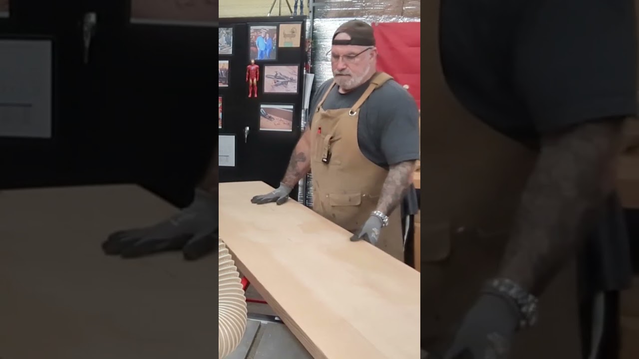 EasyFeed Infeed Table in Action ⚙️ Better Support, Smoother Cuts #WoodworkingShorts #ShopUpgrade