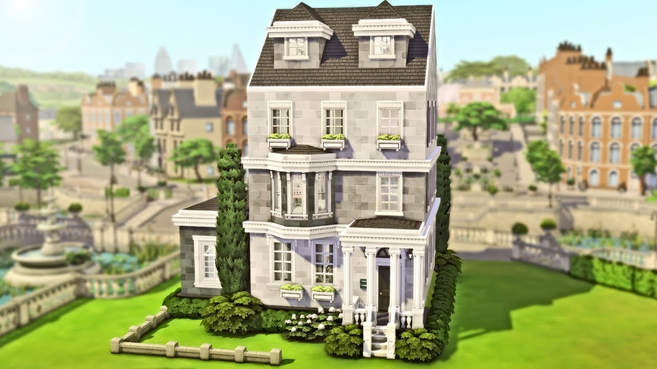 University Student Townhouse 🖤  || The Sims 4: Speed Build