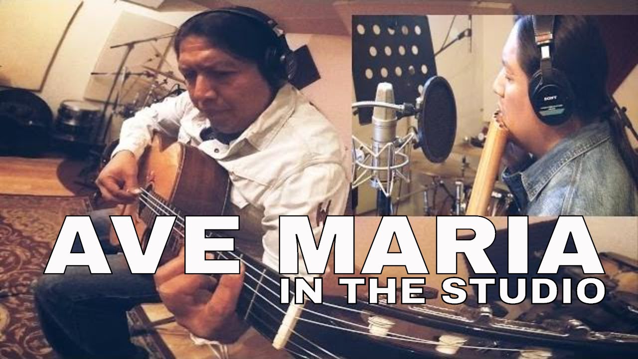 INKA GOLD - AVE MARIA (PAN FLUTE AND GUITAR)  IN THE STUDIO