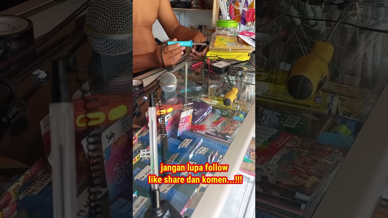 Cara servis mic grak grek putus putus mudah sekali