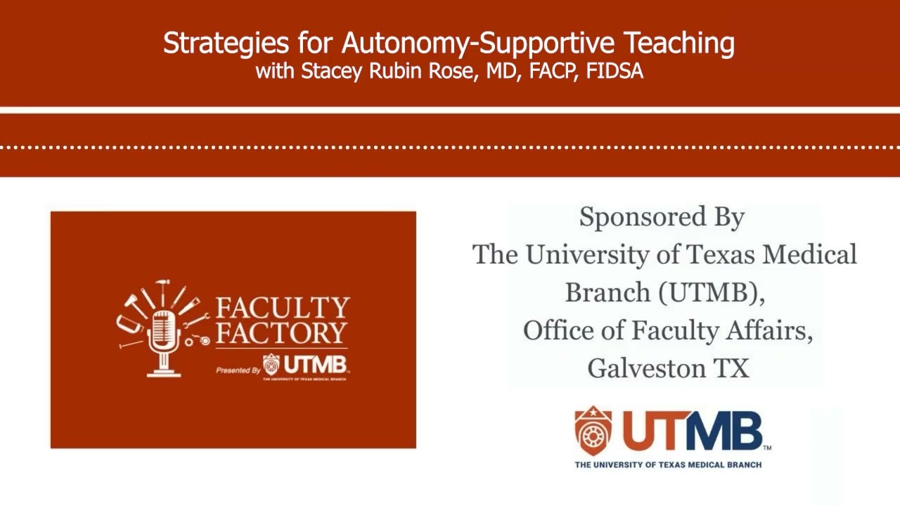 Strategies for Autonomy-Supportive Teaching