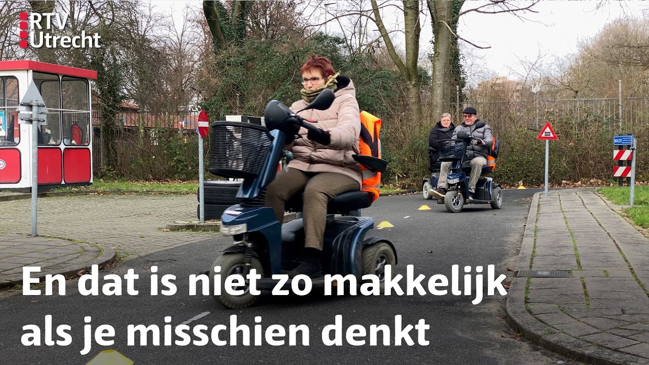 Scootmobiel is 'gevaarlijkste vervoersmiddel' en dus krijgen deze Utrechters les | RTV Utrecht