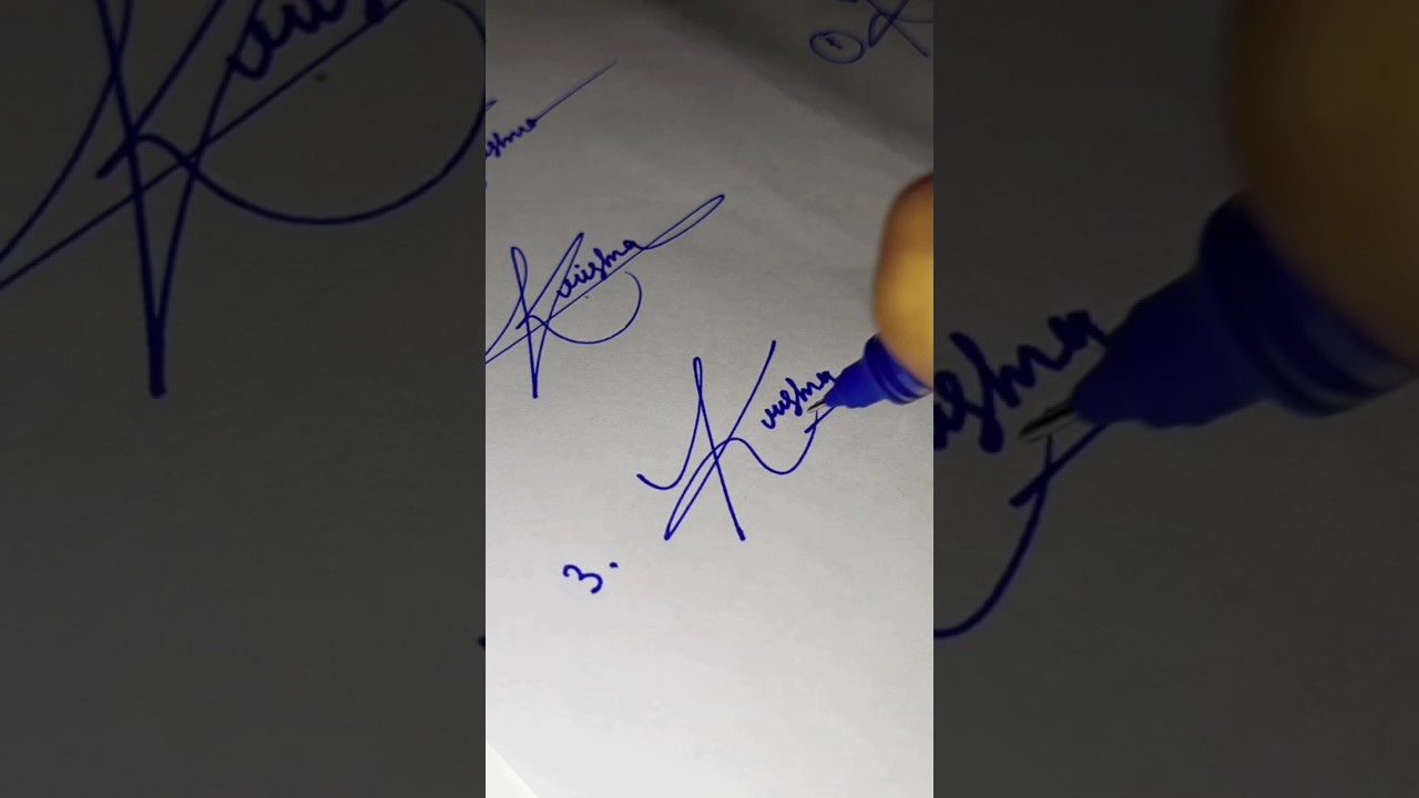 how to make sign of letter K # K letter signature style video # k letter signature # K calligraphy