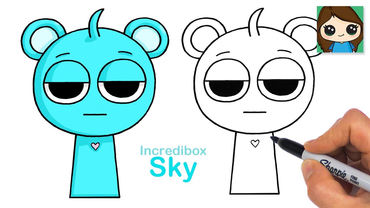 How to Draw Sky Sprunki | Incredibox