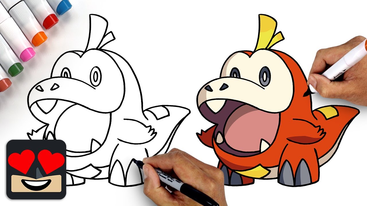 How To Draw Fuecoco | Pokemon Scarlet & Violet