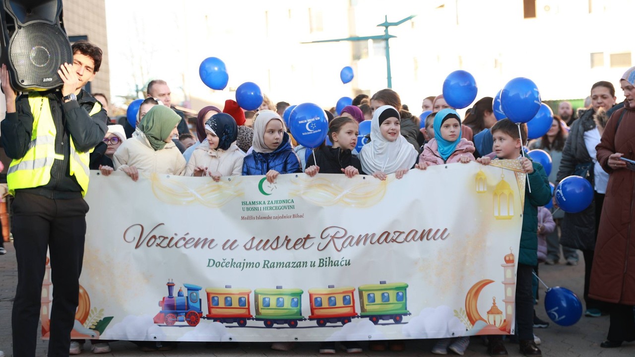 Najmlađi Bišćani u svečanom defileu dočekali mjesec ramazan