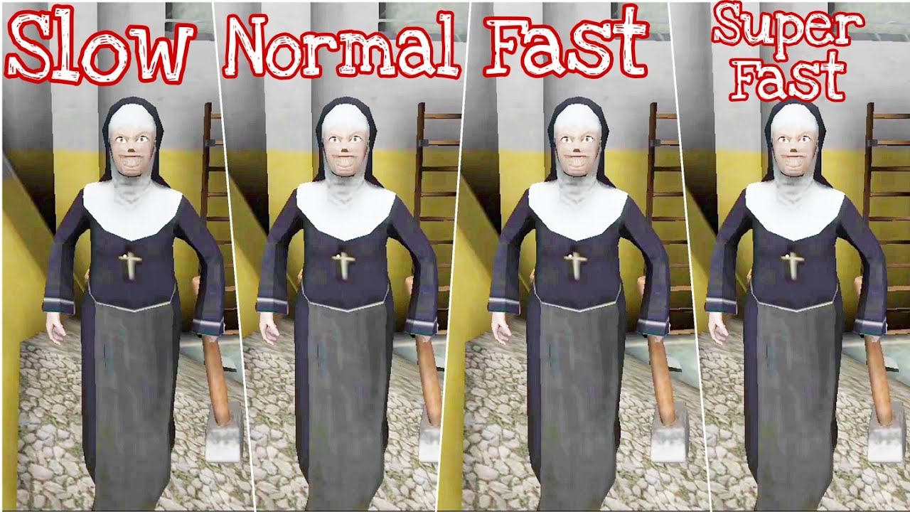 Evil Nun 3 Mod Chase Me In [ Slow, Normal, Fast, Super Fast ]
