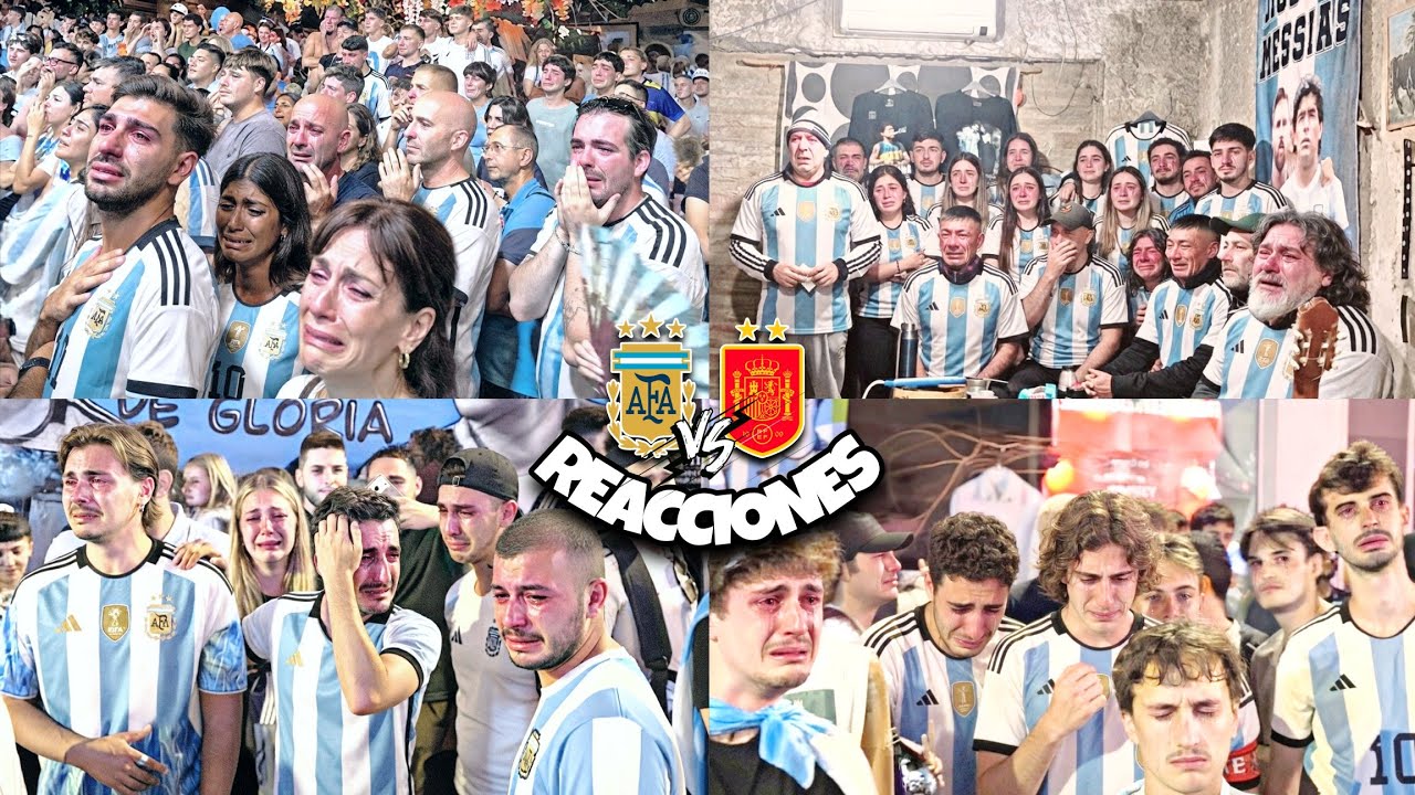 *ARGENTINIANS CRY* REACTIONS to the ARGENTINA vs SPAIN FINAL | WORLD CUP Mex - USA and Canada
