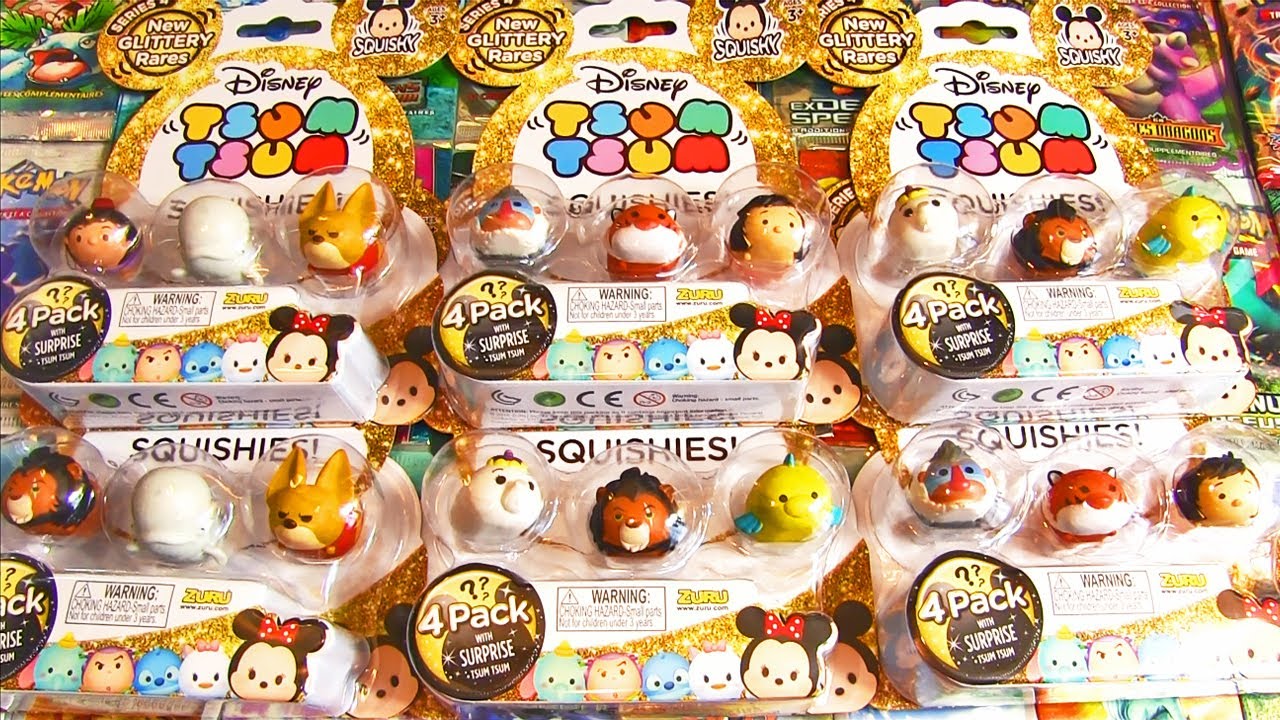 Ouverture de 6 BIG Boosters Disney TSUM TSUM Squishies SAISON 4 ! LA POISSE ULTIME !
