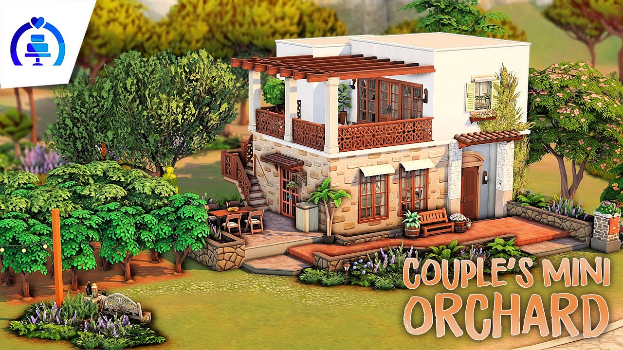 COUPLE'S MINI ORCHARD HOME 🌳 | The Sims 4 Speed Build