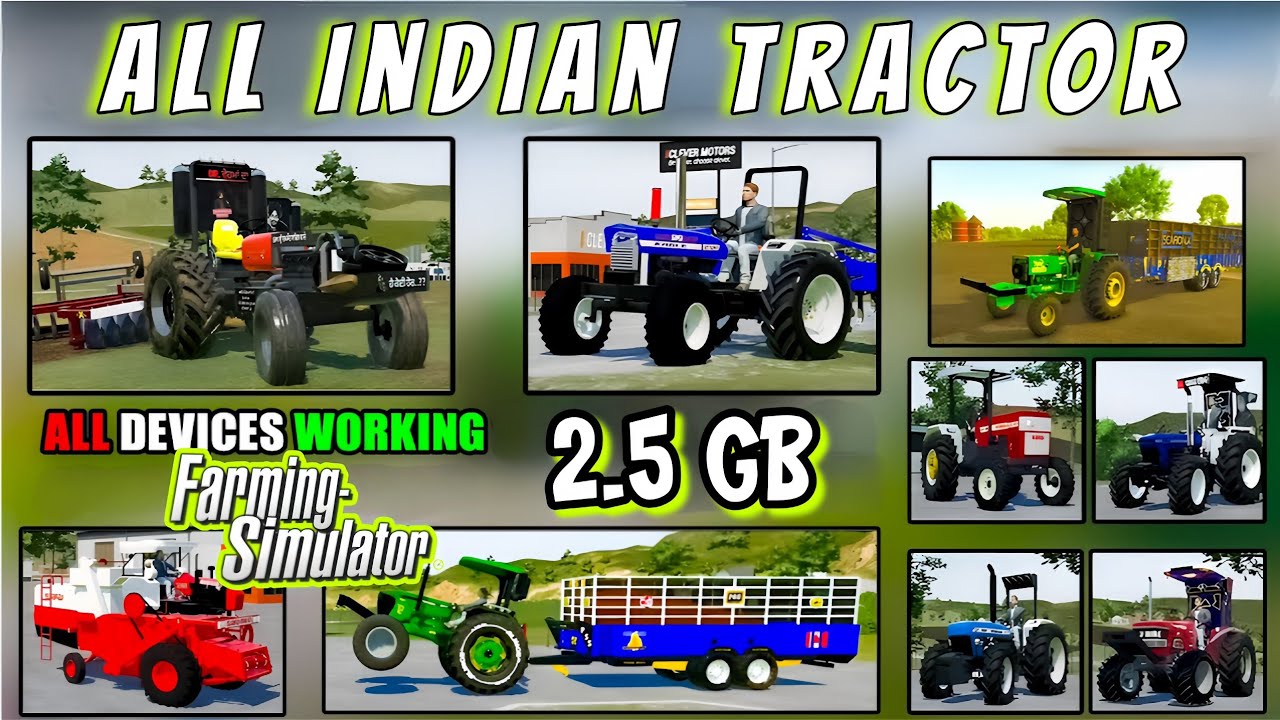 Fs23 Indian Tractor Mod Apk Download Link. All Indian Tractors. #tractor #indiantractor