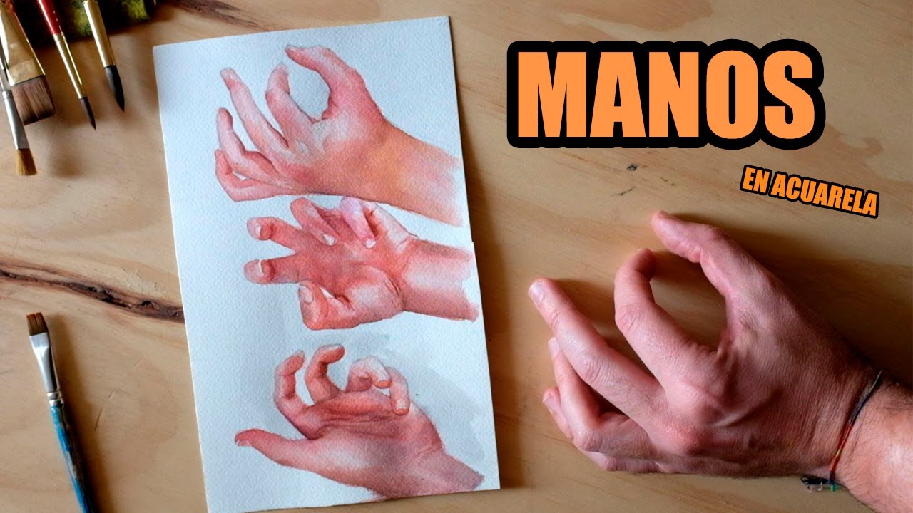 Así pinto las MANOS en ACUARELA (con diferentes técnicas) | Javier Fernándezz