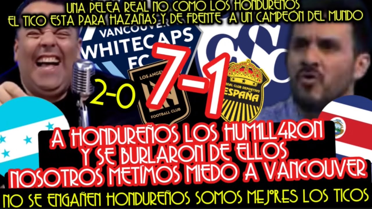 EL TICO ESTA PARA HAZAÑAS Y NO ES HUM1LL4DO COMO LOS HONDUREÑOS 7 A 1 CARTAGINES LO DEMUESTRA 