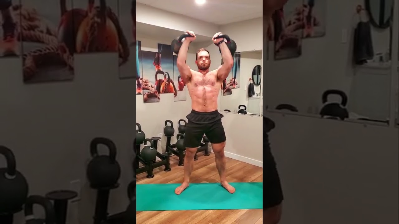 Kettlebell Armor Complex 》 Double 32kg bells!