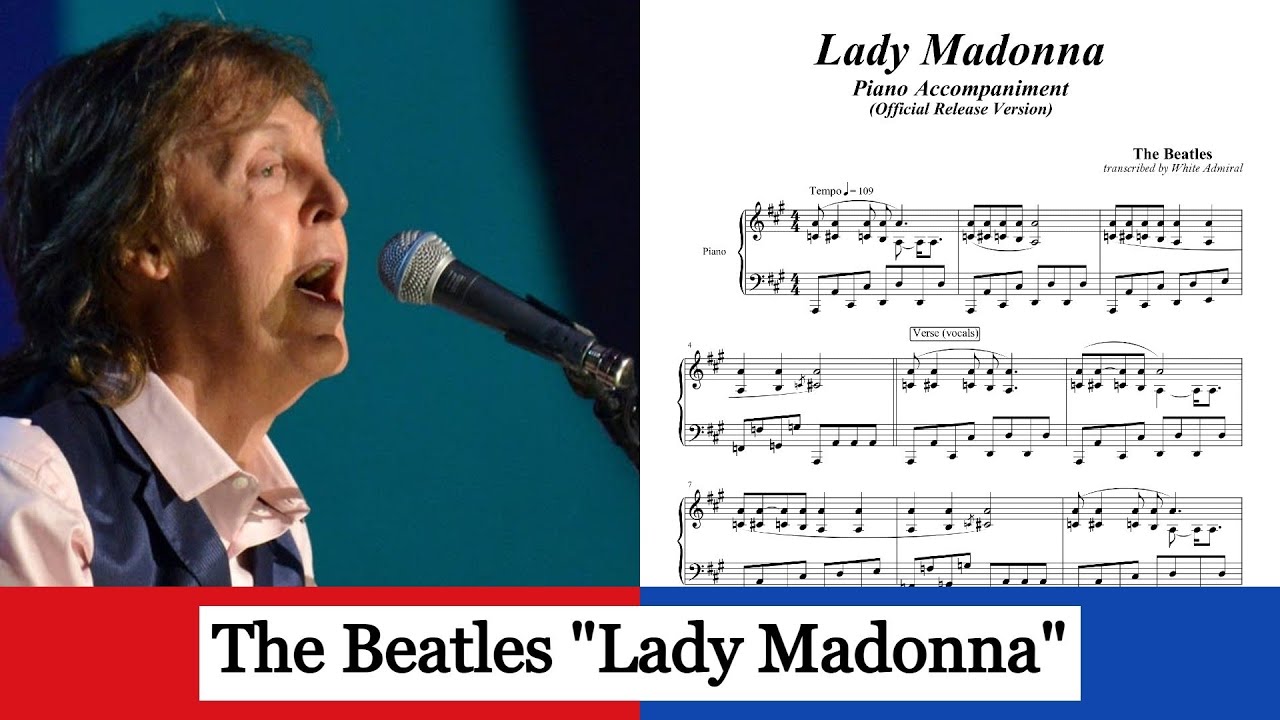 Lady Madonna - The Beatles (piano acc.)