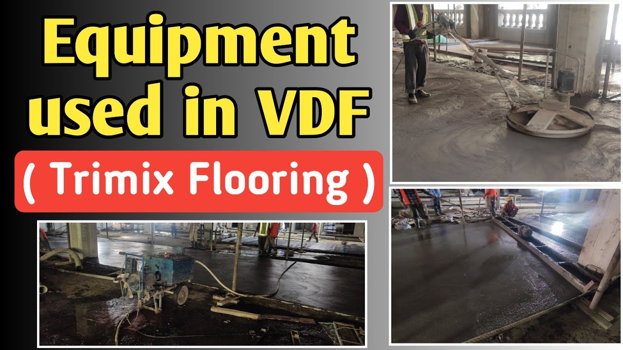 Equipment used in VDF Flooring I Trimix Flooring I Vacuum Dewatered Flooring