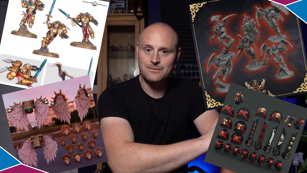 Upgrading The Latest Blood Angels Reveals: STL's and bits selections