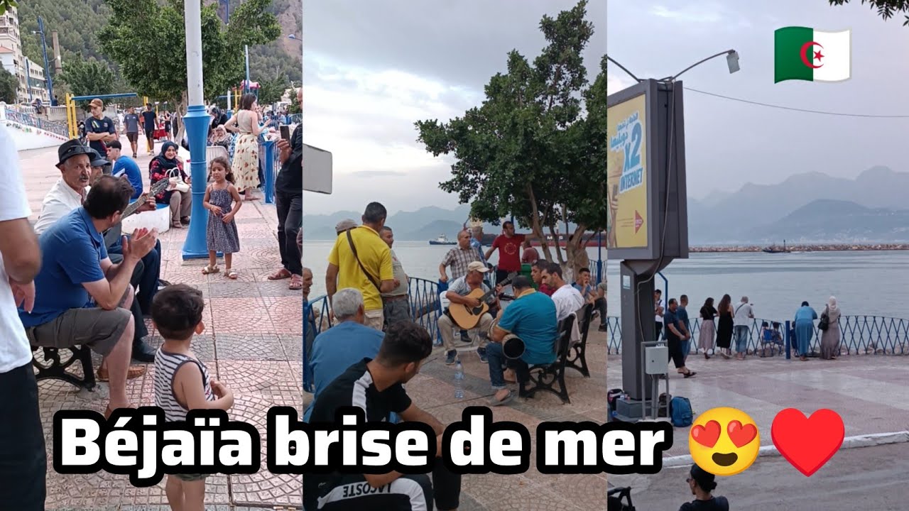 Béjaïa magnifique ambiance 🎸🪘🎤 brise de mer 😍🇩🇿👍