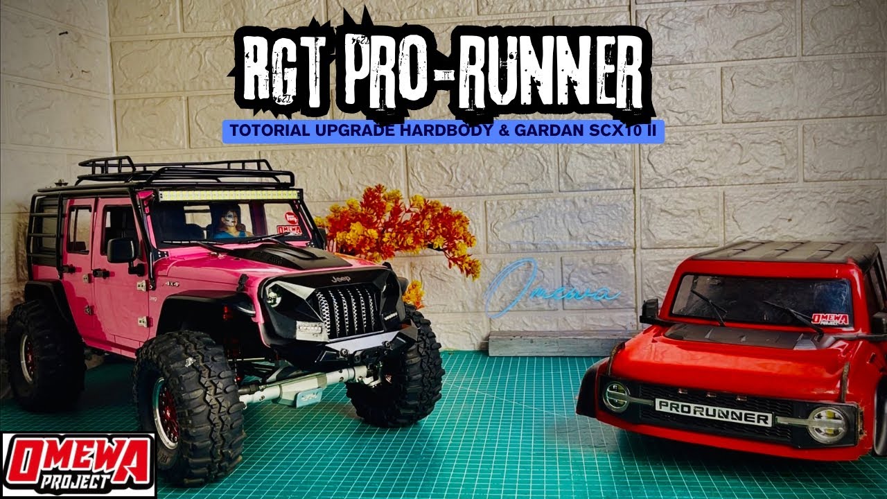 Tutorial Upgrade RGT Pro Runner EX86130 ganti Hardbody Rubicon by Injora makin tambah guanteng #RGT