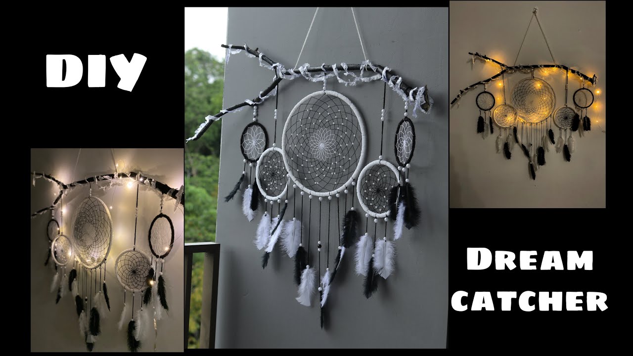 DIY 5 set Mural DreamCatcher Decor for Bedroom wall || Mural Dreamcatcher tutorial || Wall Decor