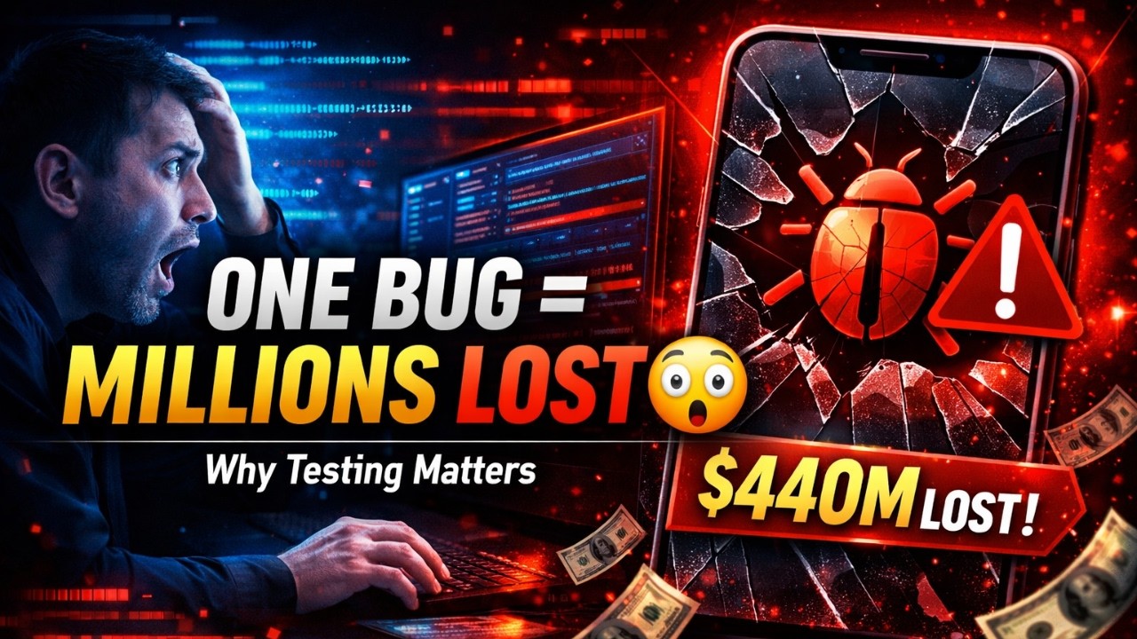One Software Bug Cost $440 MILLION 😳 | Why Testing Matters | What is software testing