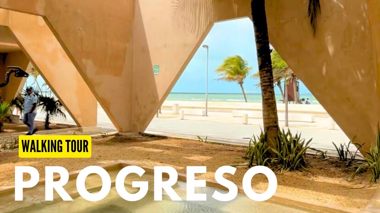 🇲🇽 Progreso Malecon Walking Tour | Yucatan Peninsula Mexico 2024